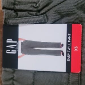 GAP Easy Twill Pant in Olive Green